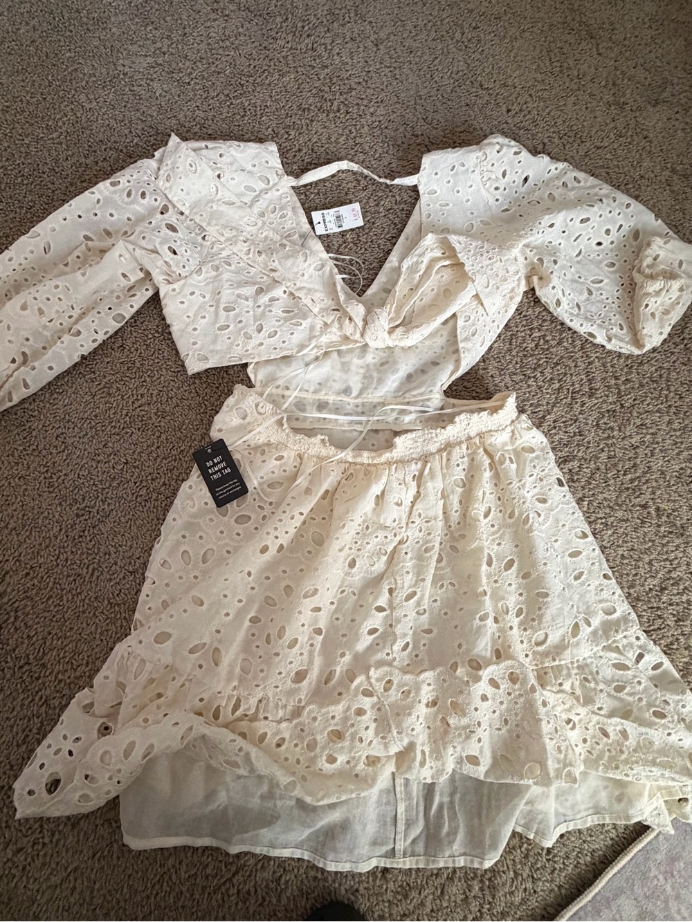 Express Cream dress